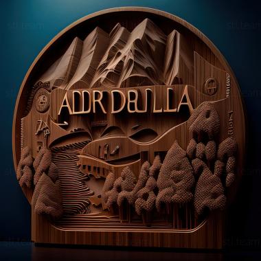 3D model Andorra la Vella Andorra Europe (STL)